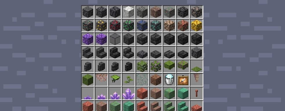 В Minecraft появится 91 новый блок