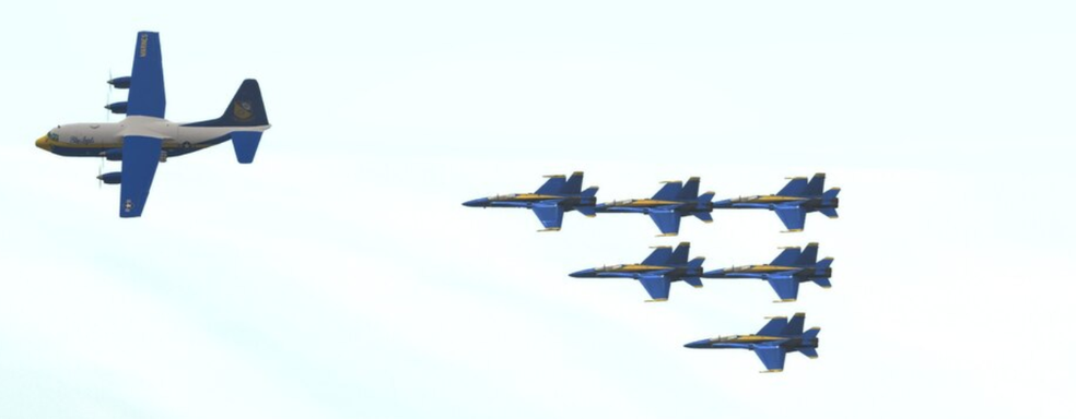 Blue Angels Aerobatic Flight Simulator, a licensed flight sim about the US Navy's "Blue Angels" with real pilot figures, is being removed from Steam