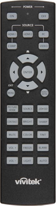DLP-проектор Vivitek H1185HD, пульт ДУ