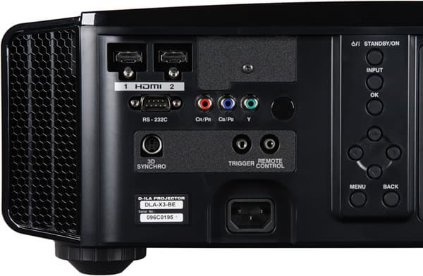 Проектор JVC DLA-X3-B, интерфейсы