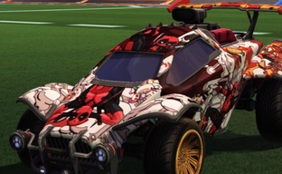 Rocket League gets a collab with Deadpool. Content in the style of the Marvel hero presented