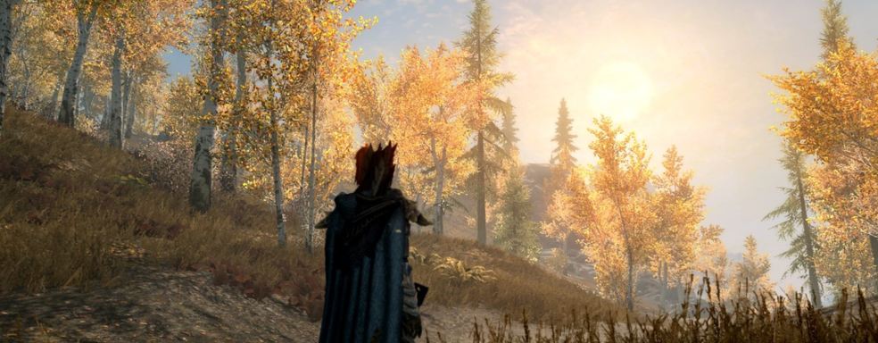 Блогер буквально прошёл Skyrim, подключив к себе датчик и отправившись в пешее путешествие через всю карту