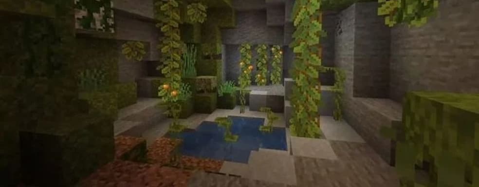 Minecraft получила новые разнообразные пещеры