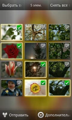 Выбор изображений