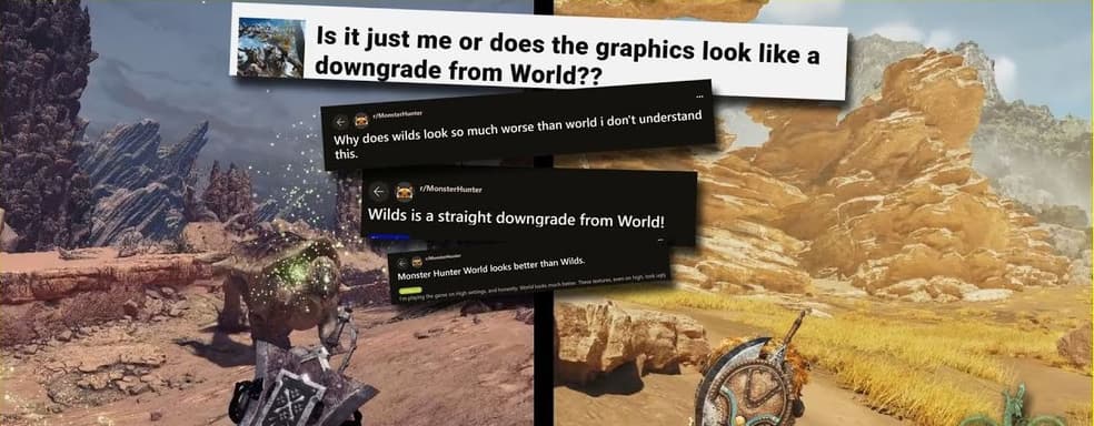 Игроки спорят о даунгрейде графики в Monster Hunter Wilds. Часть проблем исправят только после релиза