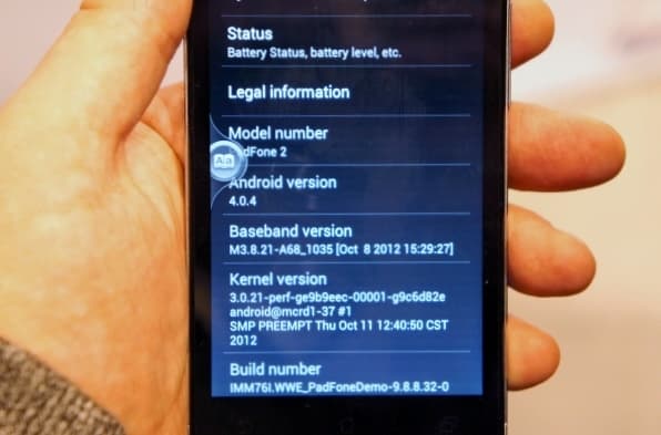 Презентация Asus Padfone2 в Милане