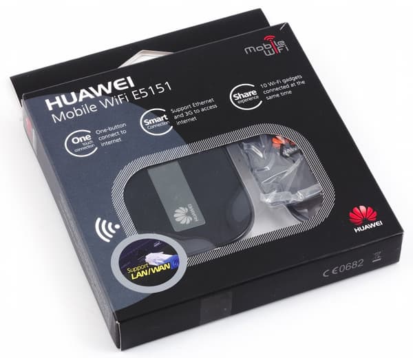 Упаковка роутера Huawei E5151 Упаковка роутера Huawei E5151