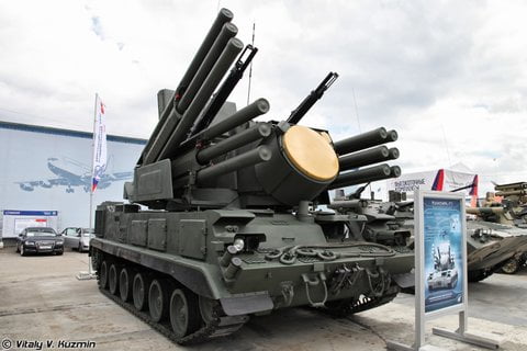 ЗРПК 96К6 «Панцирь-С1» на гусеничном шасси