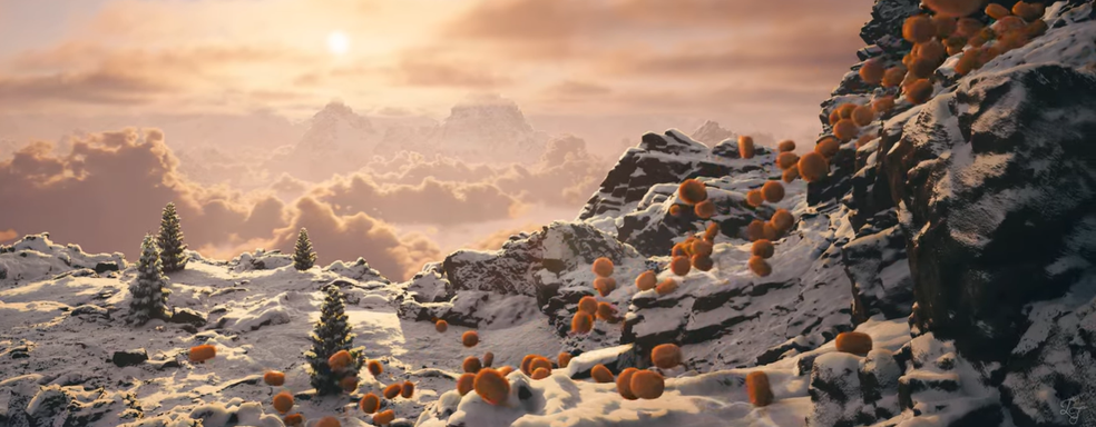 В The Elder Scrolls V Skyrim устроили сырный апокалипсис — движок Unreal Engine 5 не выдержал задумку художника и пришлось умерить аппетит