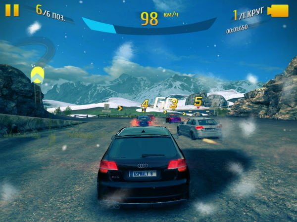 Asphalt 8 на iPad Air 2