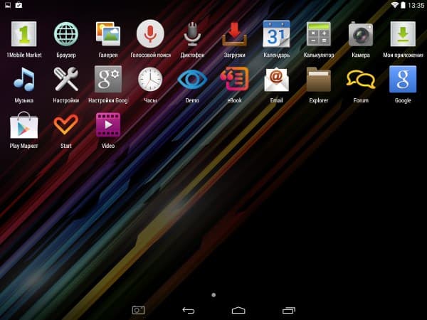 Операционная система планшета Energy Sistem i10 Quad SuperHD