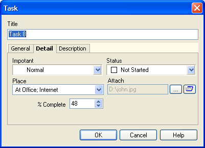 Вносим задачу