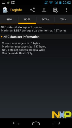 Чтение меток в NXP Semiconductors TagInfo Чтение меток в NXP Semiconductors TagInfo