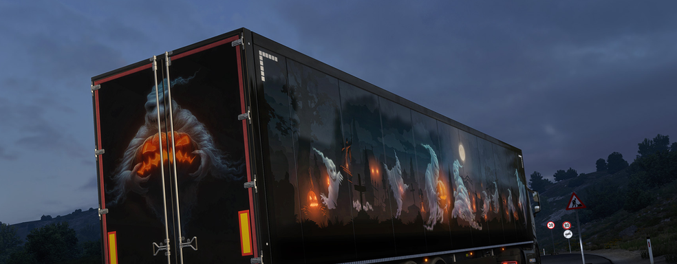 В Euro Truck Simulator 2 и ATS запустили хэллоуинский ивент с тыквами и наградами за доставки грузов