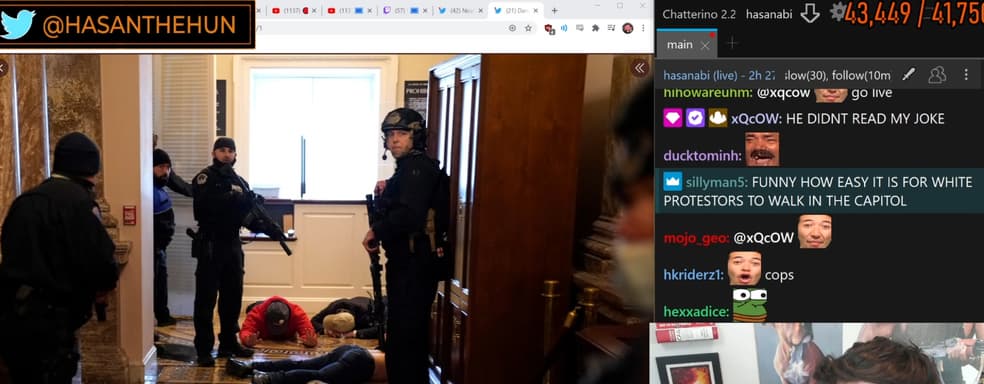 Штурм Капитолия сторонниками Дональда Трампа оказался в топах Twitch