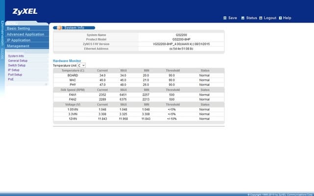 Управление коммутатором