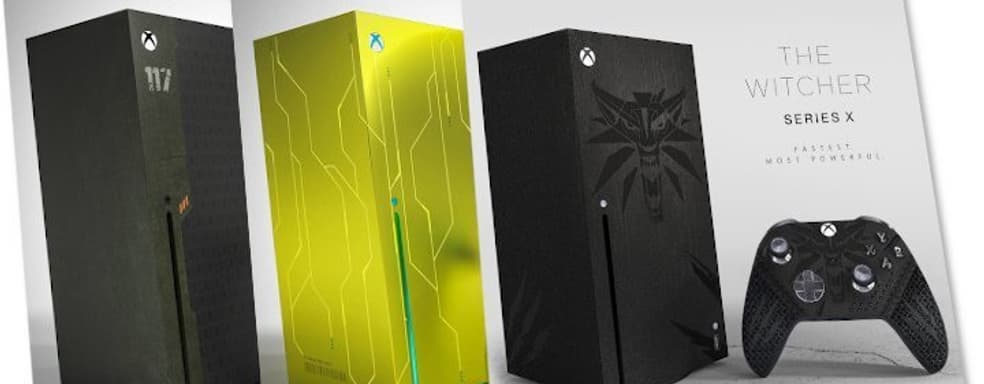 Дизайнер оформил Xbox Series X в стиле The Witcher, Alan Wake и Halo Infinite
