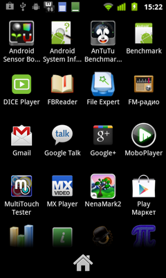 Обзор ZTE Blade+. Скриншоты. Список программ