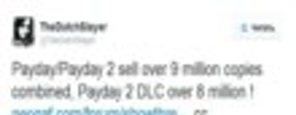 Продажи PayDay: The Heist и PayDay 2 превысили 9 млн копий