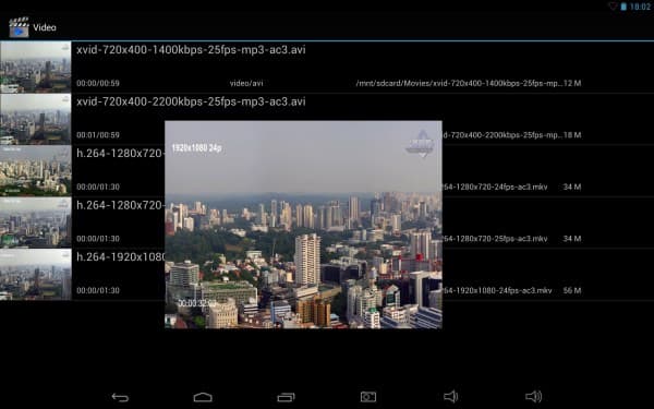 Штатный видеоплеер планшета Cube U30GT2