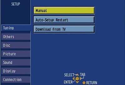 TV Tuner, tuning