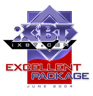 Excellent Package - iXBT.com Editors Award