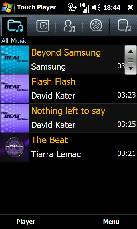 Touch Player  Music