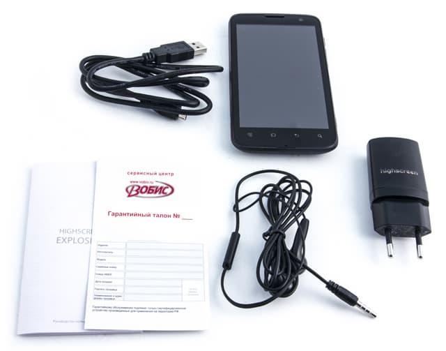 Аксессуары коммуникатора Обзор Highscreen Explosion. Аксессуары коммуникатора