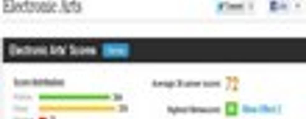 EA: все наши игры должны получать не меньше 90/100