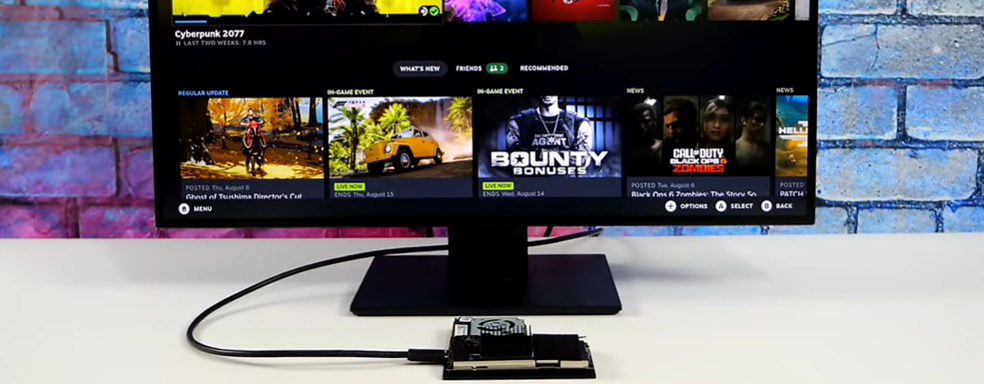 Сломанному Steam Deck дали вторую жизнь. Устройство превратили в мини-ПК и поиграли в Cyberpunk 2077