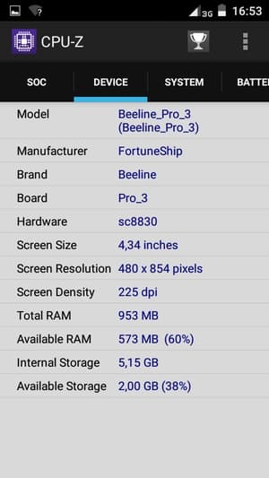 Характеристики Билайн Про 3 Характеристики Билайн Про 3