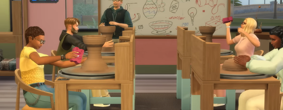 Первый трейлер The Sims 4 Businesses & Hobbies, следующего крупного DLC с малым бизнесом, татуировками и гончарным делом