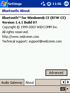 WIDCOMM Driver info