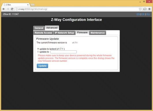 Программное обеспечение Z-Way