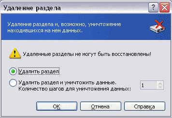 Очистка свободного места