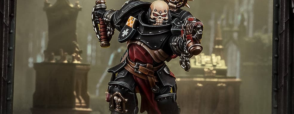 Punisher of the Black Templars: Exekrator Miniature from Warhammer 40,000 Presented