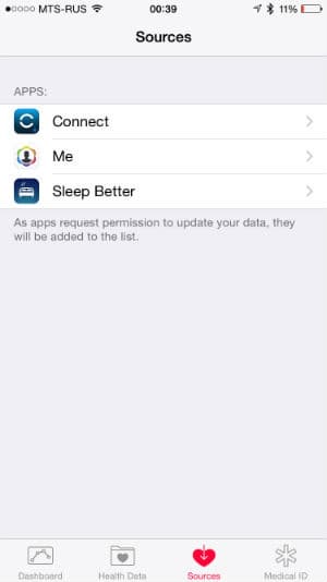 Скриншот приложения Apple Health