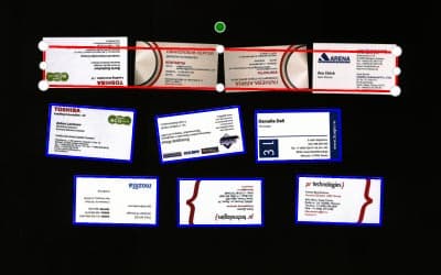 Fujitsu ScanSnap SV600, сканирование визитных карточек