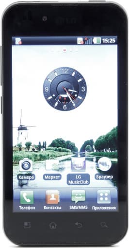 Обзор LG Optimus Black. Лицевая панель корпуса Обзор LG Optimus Black. Лицевая панель корпуса