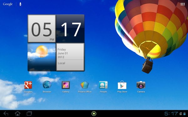 Android 4.0 на планшете Acer Iconia Tab A701
