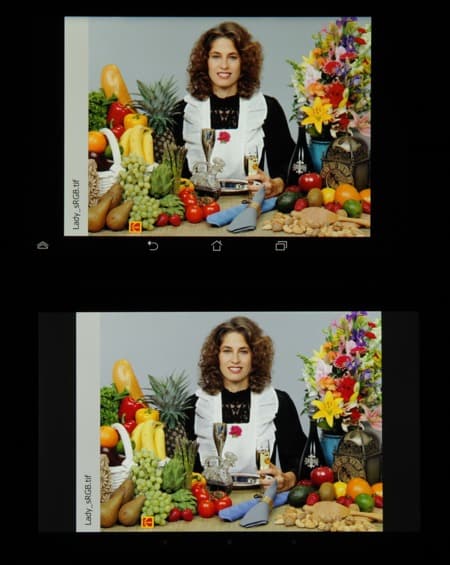 Обзор смартфона Asus Padfone mini 4.3. Тестирование дисплея