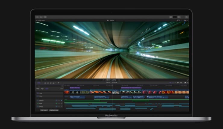 Final Cut Pro X на MacBook Pro Retina