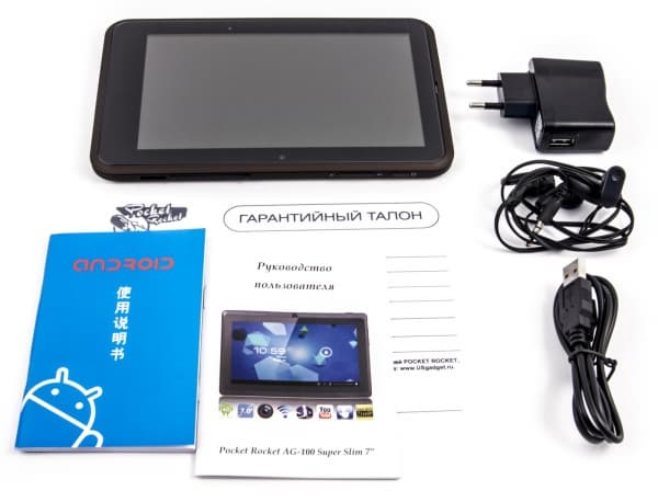 Комплектация планшета Pocket Rocket AG-300