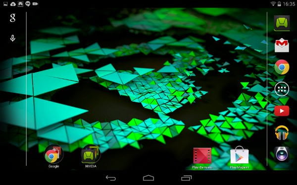 Скриншот Nvidia Shield Tablet