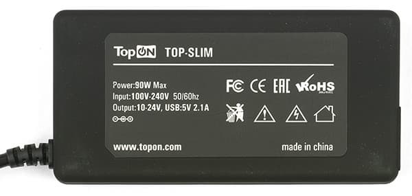 Универсальные адаптеры TopON для ноутбуков