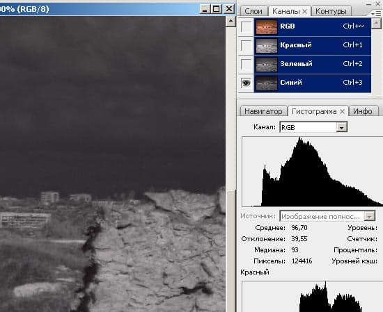 синий канал