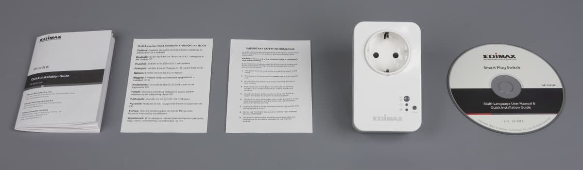Комплект поставки Edimax SP-1101W Комплект поставки Edimax SP-1101W
