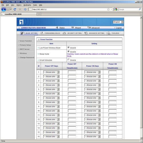 маршрутизатор LevelOne WBR-6020 настройка маршрутизатора LevelOne WBR-6020
