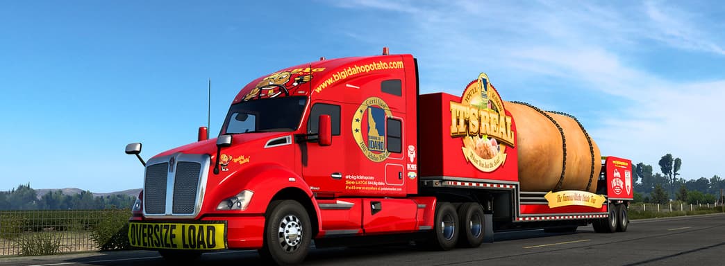 Los desarrolladores de American Truck Simulator proponen dedicarse al transporte de patatas gigantes