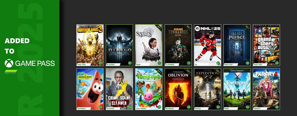 В апреле Xbox Game Pass уменьшили количество игр, но повысили их качество